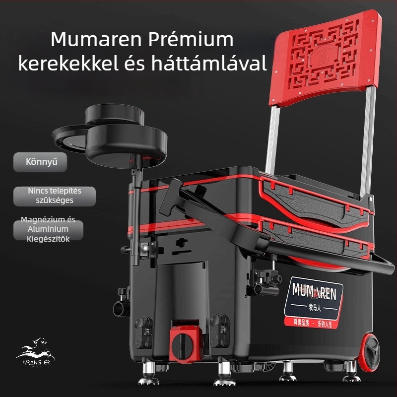 Wrangler horgászdoboz, teljes készlet, kapacitás 25–32 L, könnyű, műanyag, szigetelt