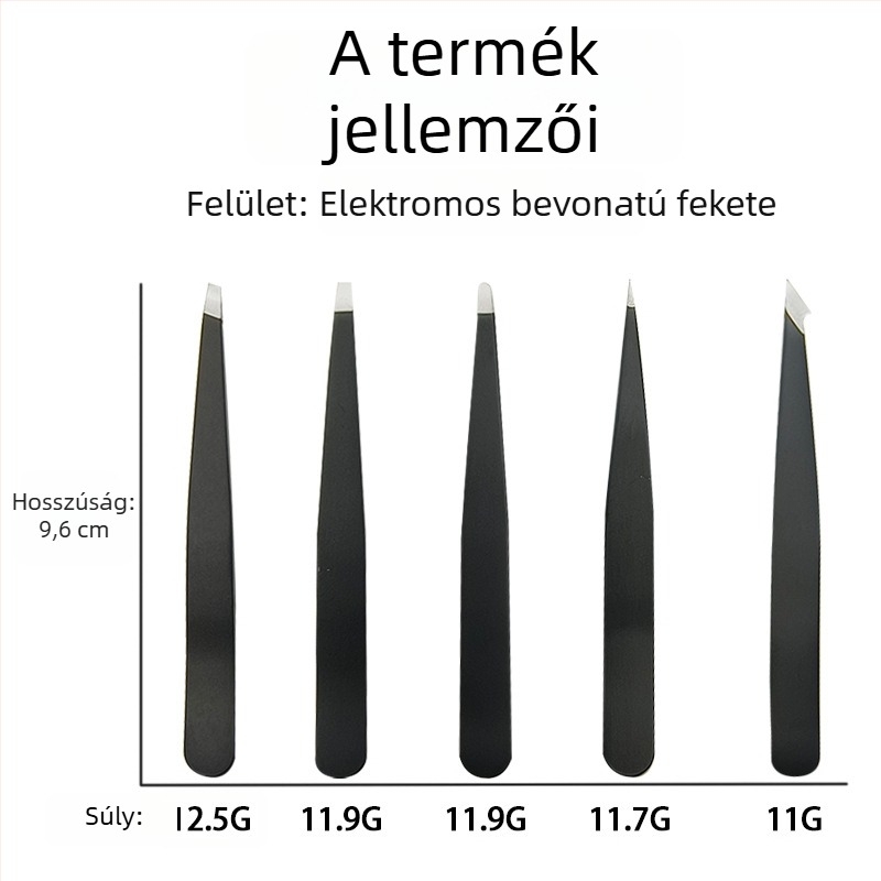 Wolverine szemöldökcsipesz – 430 rozsdamentes acél, precíz szemöldök formázás