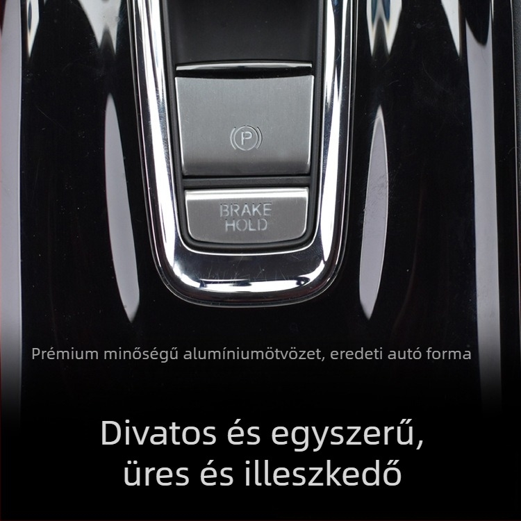 Honda Binzhi XRV elektromos kézifék gombjához készült alumínium ötvözetű védőfedél – testreszabható kivitel, logó nélkül