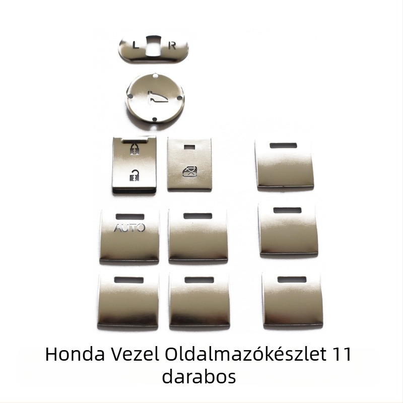 Honda Binzhi XRV elektromos kézifék gombjához készült alumínium ötvözetű védőfedél – testreszabható kivitel, logó nélkül