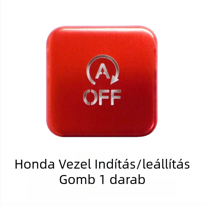 Honda Binzhi XRV elektromos kézifék gombjához készült alumínium ötvözetű védőfedél – testreszabható kivitel, logó nélkül