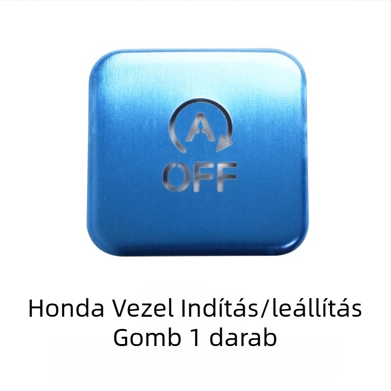 Honda Binzhi XRV elektromos kézifék gombjához készült alumínium ötvözetű védőfedél – testreszabható kivitel, logó nélkül