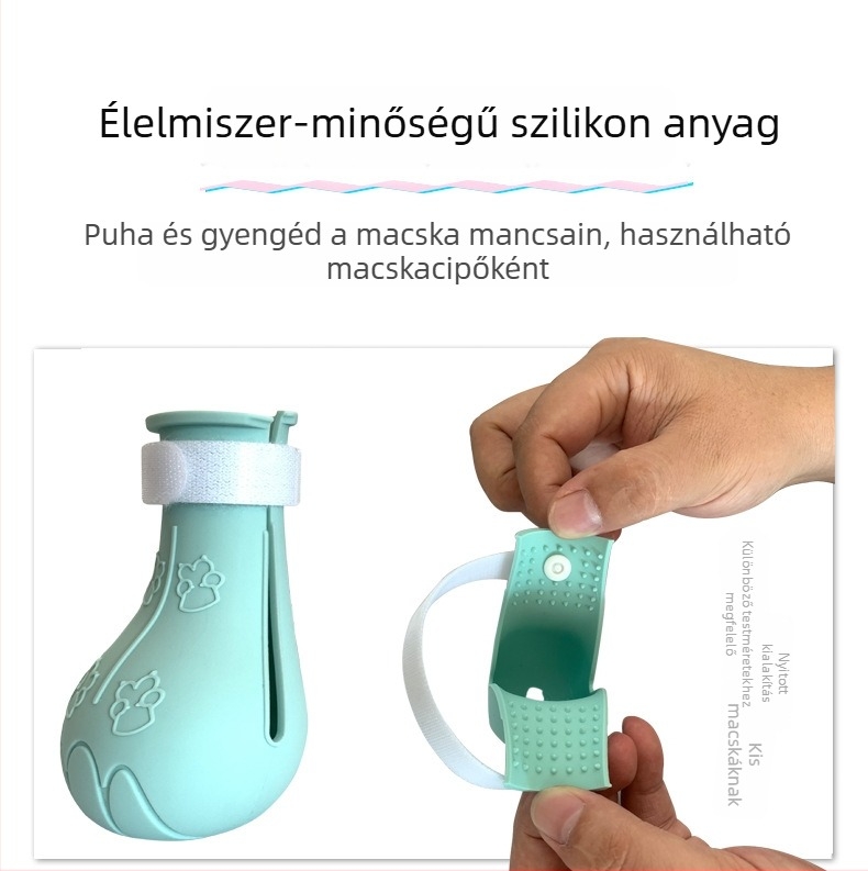 Szilikon macska lábvédők – többfunkciós anti-karcolás védők macskáknak, márka Bess