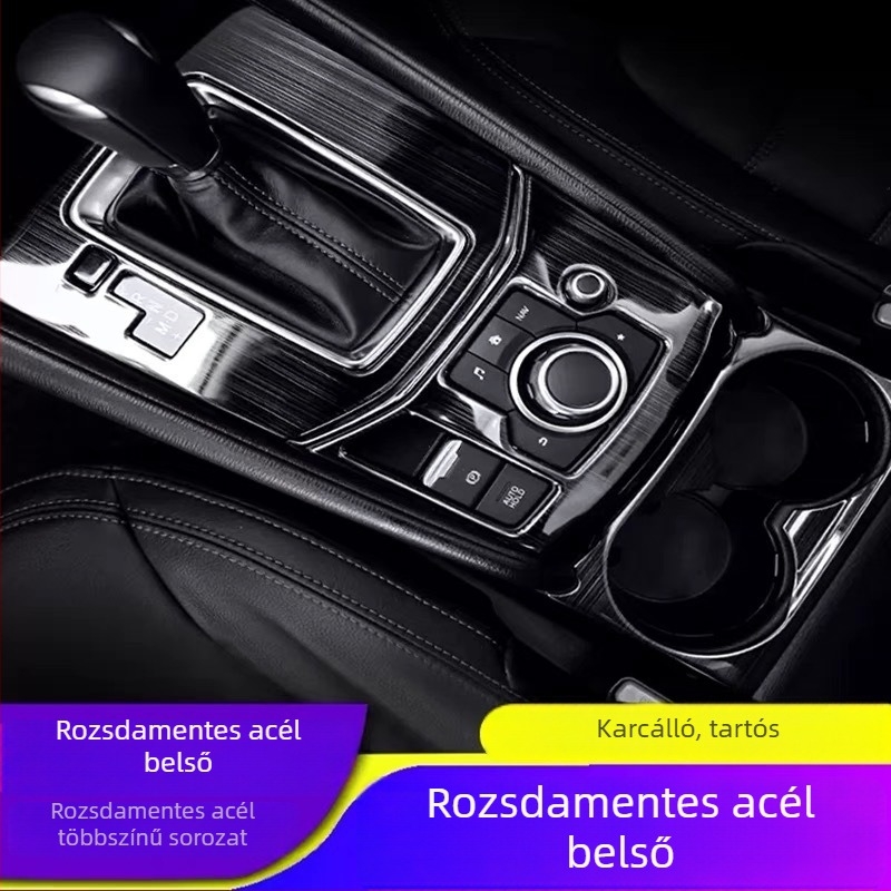 Mazda CX-5 rozsdamentes acél belső díszítő készlet (2. generáció, új CX-5) - teljes készlet
