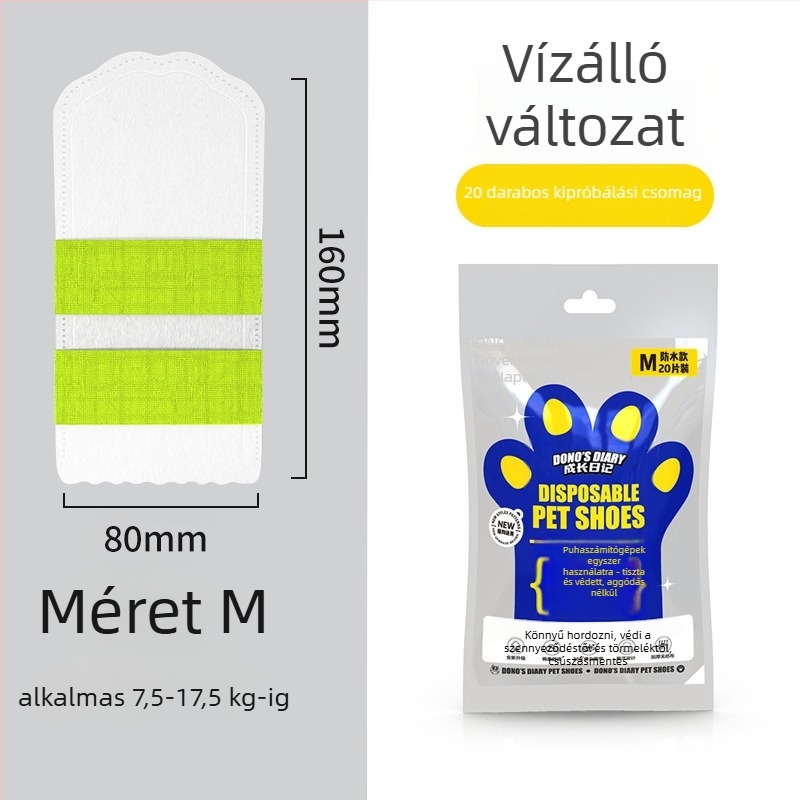 Egyszer használatos háziállat cipővédők, vízálló és csúszásmentes, nem szőtt anyagból, univerzális illeszkedés