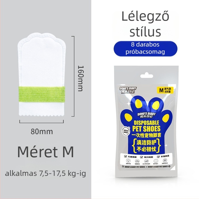 Egyszer használatos háziállat cipővédők, vízálló és csúszásmentes, nem szőtt anyagból, univerzális illeszkedés
