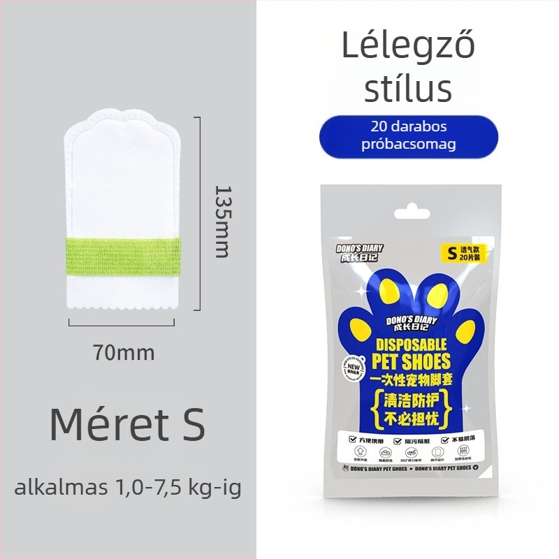 Egyszer használatos háziállat cipővédők, vízálló és csúszásmentes, nem szőtt anyagból, univerzális illeszkedés