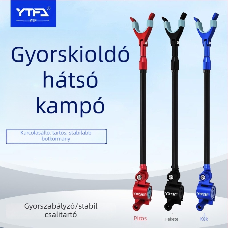 Horgászbot tartó – univerzális, alumíniumötvözet, hátsó szerelés