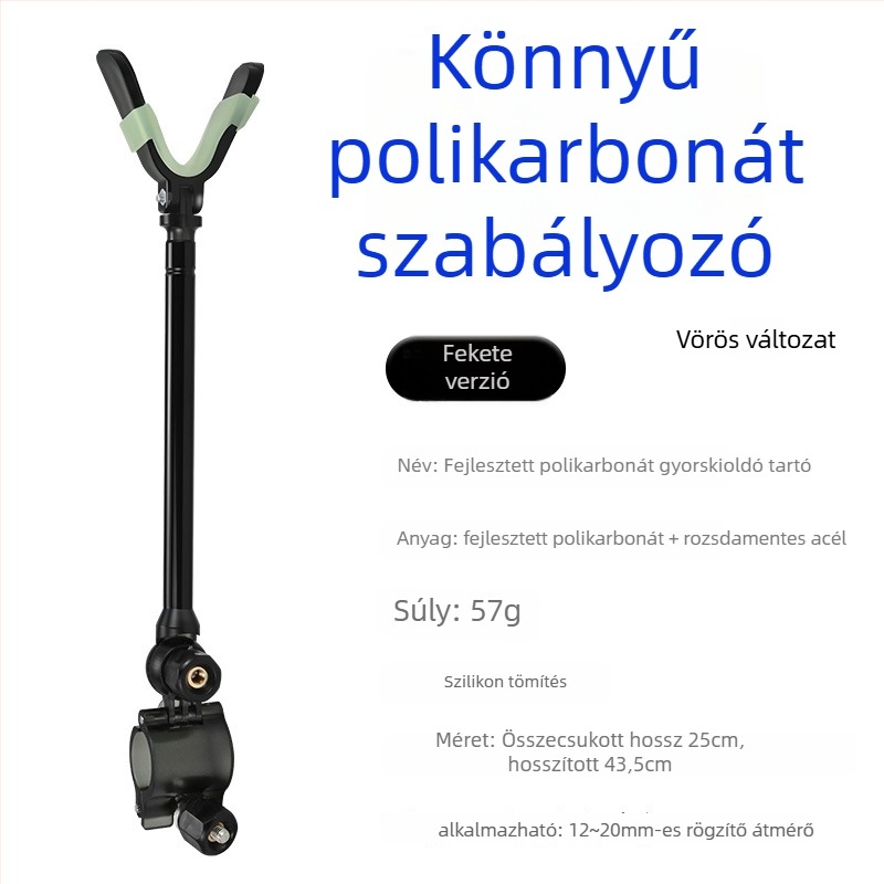 Horgászbot tartó – univerzális, alumíniumötvözet, hátsó szerelés