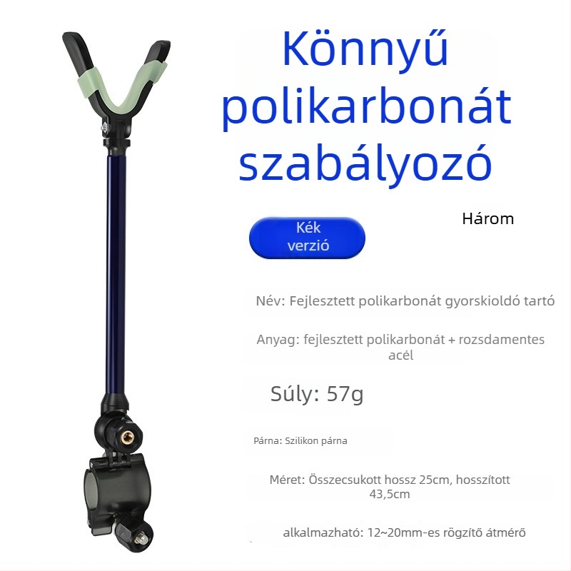 Horgászbot tartó – univerzális, alumíniumötvözet, hátsó szerelés