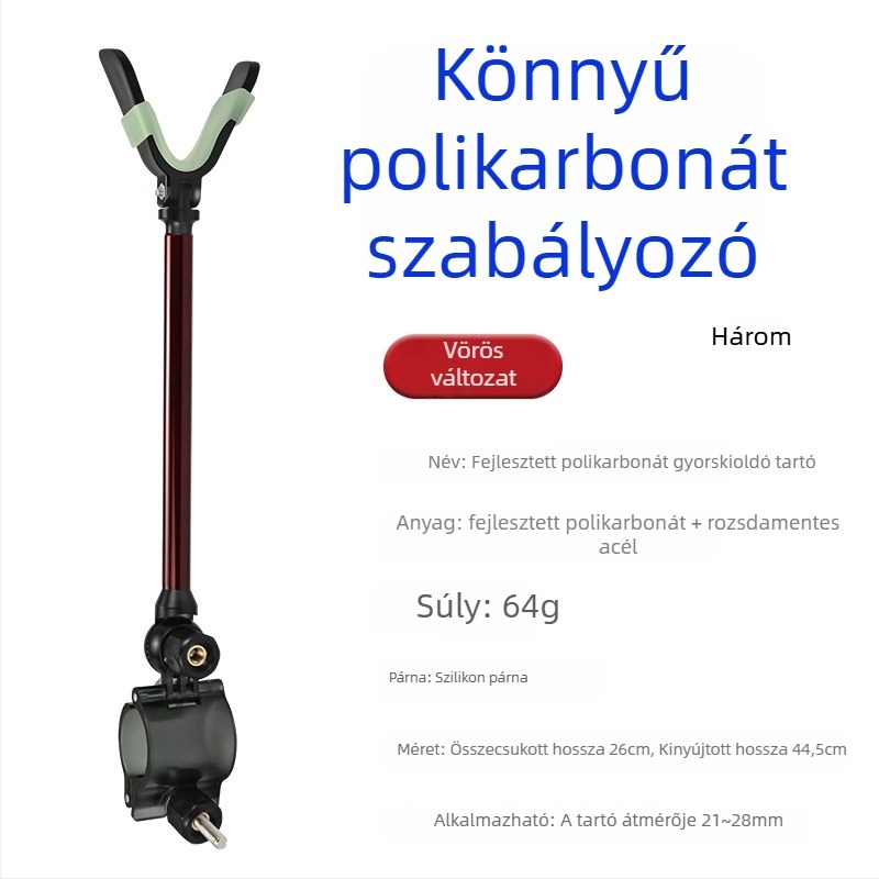 Horgászbot tartó – univerzális, alumíniumötvözet, hátsó szerelés