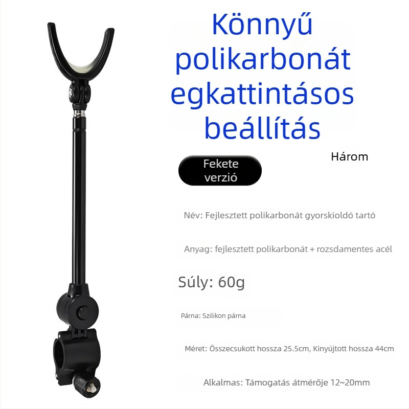 Horgászbot tartó – univerzális, alumíniumötvözet, hátsó szerelés