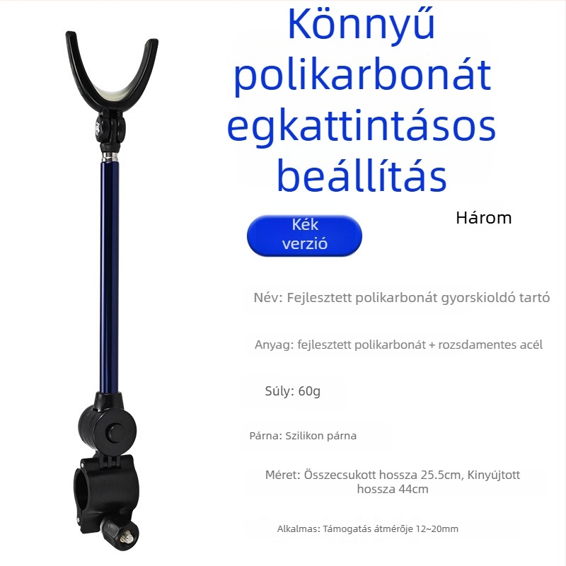 Horgászbot tartó – univerzális, alumíniumötvözet, hátsó szerelés
