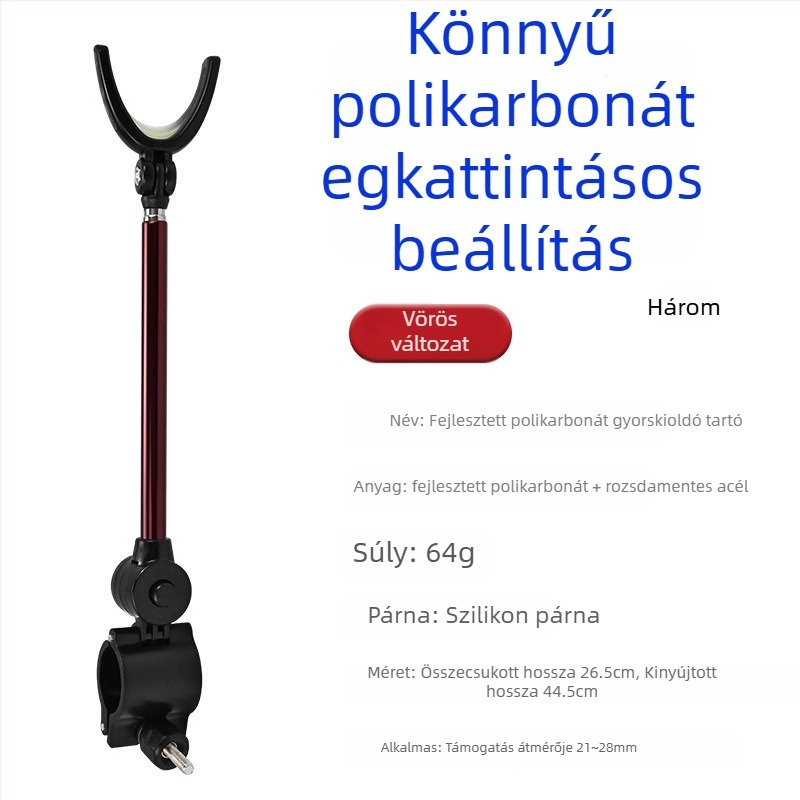 Horgászbot tartó – univerzális, alumíniumötvözet, hátsó szerelés