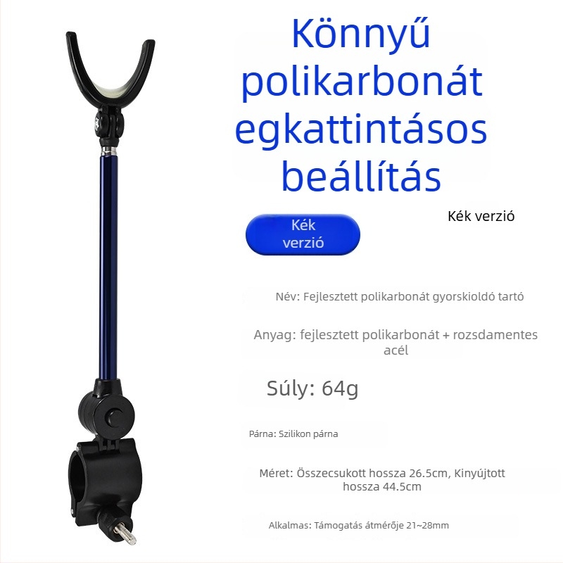 Horgászbot tartó – univerzális, alumíniumötvözet, hátsó szerelés