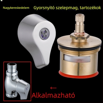 Kerámia-cuprum öblítő szelep, gyorsnyitású, kézi kapcsolóval és tekerővel