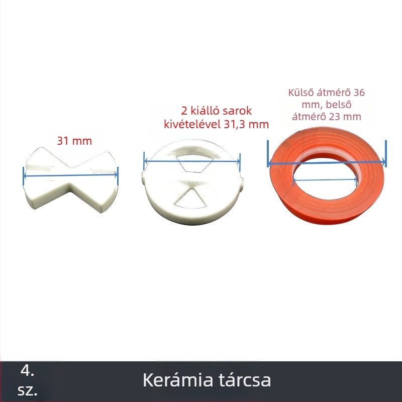 Kerámia-cuprum öblítő szelep, gyorsnyitású, kézi kapcsolóval és tekerővel