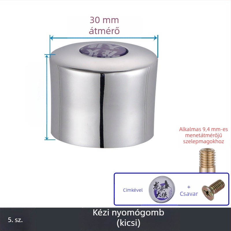 Kerámia-cuprum öblítő szelep, gyorsnyitású, kézi kapcsolóval és tekerővel
