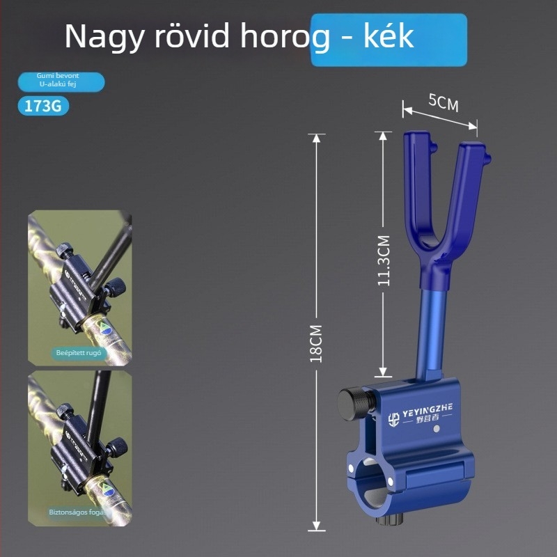 Camper univerzális horgászbot tartó — önzáró, gyors kioldás, csúszásmentes, alumíniumötvözet