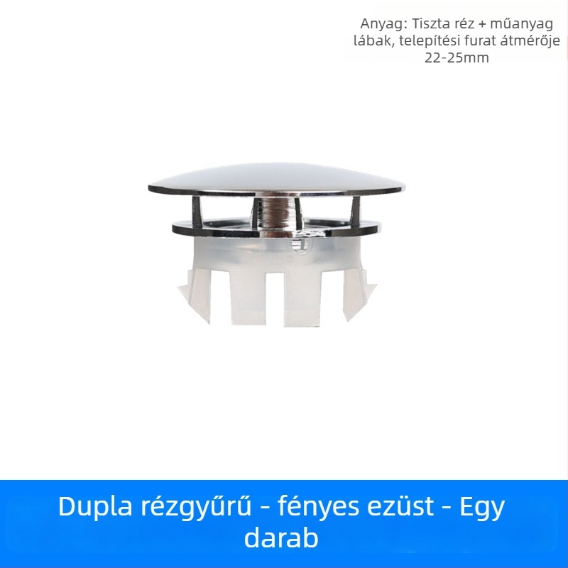 Túlfolyó dekoratív fedél mosdókagylóhoz, sárgaréz, modern minimalista stílus, márka Xiongpin (Anyag: sárgaréz; Stílus: modern minimál; Kategória: túlfolyó dekoratív fedél)