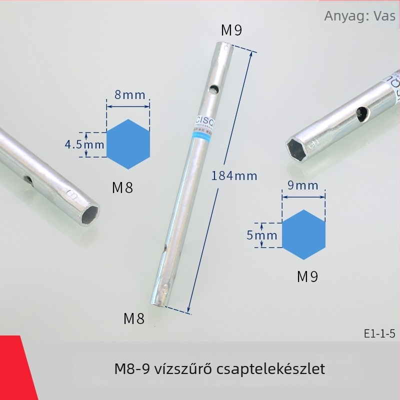 Csaptele szereléséhez való mandzsetta – szénacél, Hongying, modern minimalist stílus, alkalmas konyhai és fürdőszobai csapokra.