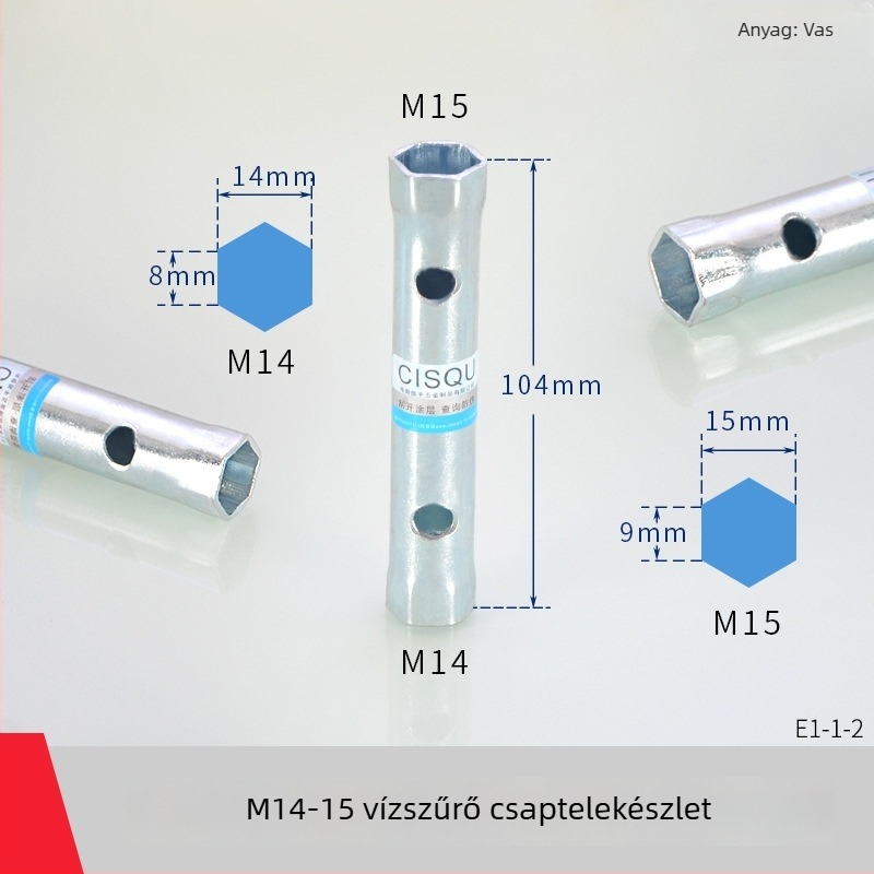 Csaptele szereléséhez való mandzsetta – szénacél, Hongying, modern minimalist stílus, alkalmas konyhai és fürdőszobai csapokra.
