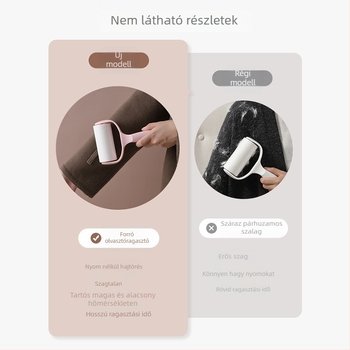 Műanyagból készült tapadó lint-roller, szakadásra tervezett papírokkal a szőr eltávolítására, modern minimalista dizájn, 2023-ban megjelent.