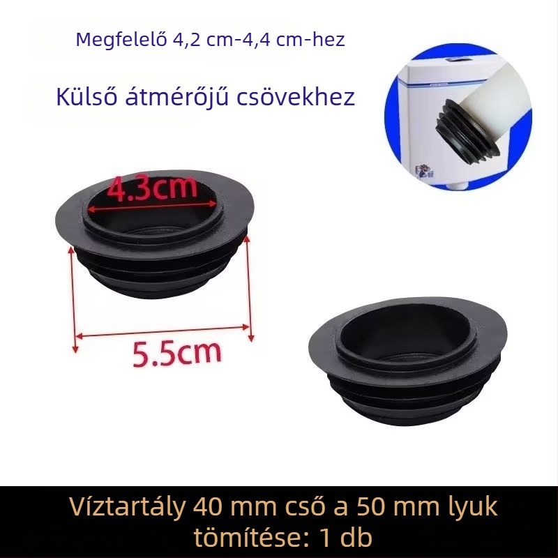 Gumi tömítőgyűrű kockamosdó WC-hez – kiegészítő a mosó szelepe kompatibilitásával, dek lecsőhöz, telepítéshez