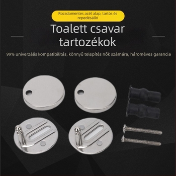 WC fedél rögzítő csavar gyűrű, rozsdamentes acélból, elektromos hegesztés, kézi szerelés, modern és egyszerű stílus