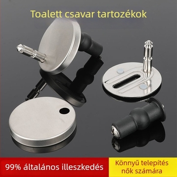 WC fedél rögzítő csavar gyűrű, rozsdamentes acélból, elektromos hegesztés, kézi szerelés, modern és egyszerű stílus