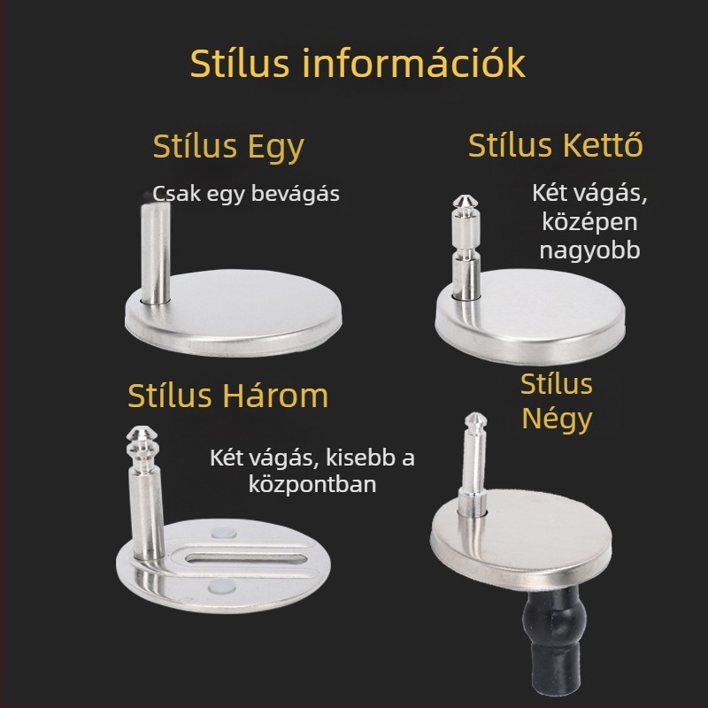 WC fedél rögzítő csavar gyűrű, rozsdamentes acélból, elektromos hegesztés, kézi szerelés, modern és egyszerű stílus