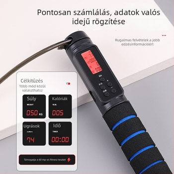 Elektronikus számoló nélküli ugrókötél, PVC + acél vezeték, 2.8, Benefit