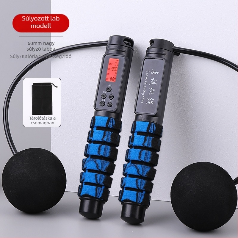 Elektronikus számoló nélküli ugrókötél, PVC + acél vezeték, 2.8, Benefit