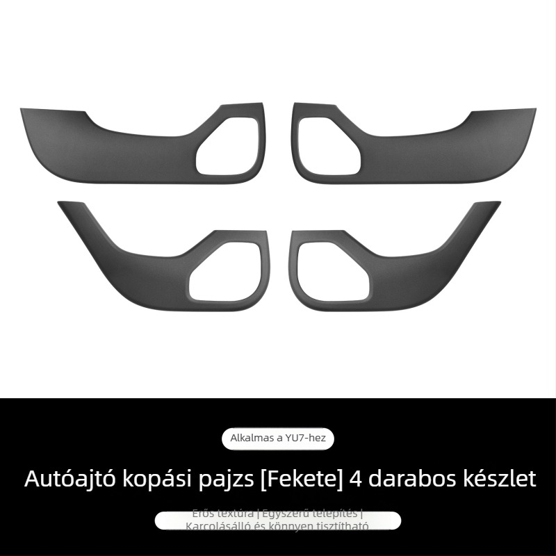 Fuhe ABS dekoratív autó oldalsó panel matrica, szénszálas minta, ragasztóval rögzíthető belső védelem, Xiaomi SU7/YU7 kompatibilis
