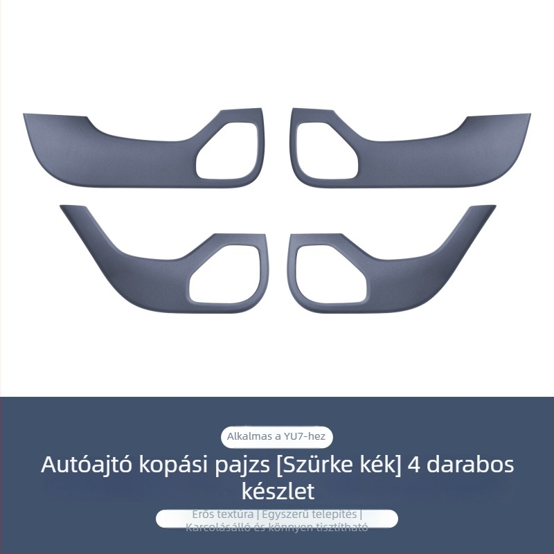 Fuhe ABS dekoratív autó oldalsó panel matrica, szénszálas minta, ragasztóval rögzíthető belső védelem, Xiaomi SU7/YU7 kompatibilis