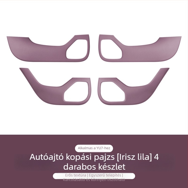 Fuhe ABS dekoratív autó oldalsó panel matrica, szénszálas minta, ragasztóval rögzíthető belső védelem, Xiaomi SU7/YU7 kompatibilis
