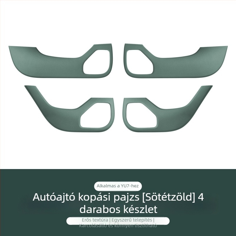Fuhe ABS dekoratív autó oldalsó panel matrica, szénszálas minta, ragasztóval rögzíthető belső védelem, Xiaomi SU7/YU7 kompatibilis