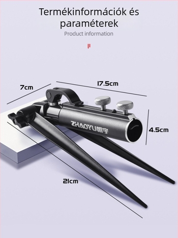 Chaoyu horgászbot tartó talajcsatlakozós csatlakozóval, többirányú forgatás, összecsukható, fém konstrukció, modell Dd64495