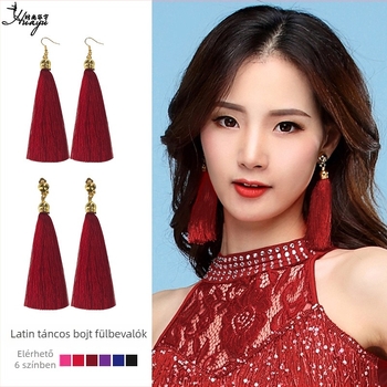 Függő tollas fülbevalók Xiaoxiangfeng stílusban, friss és édes dizájn, nőknek, titanötvözet szárak, sprayfényezés