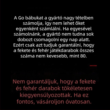 Táblás játékok készlet sakkal, Gomokuval és repülő sakkal - műanyag felépítés, hordozható ajándékdoboz, 61+ éveseknek