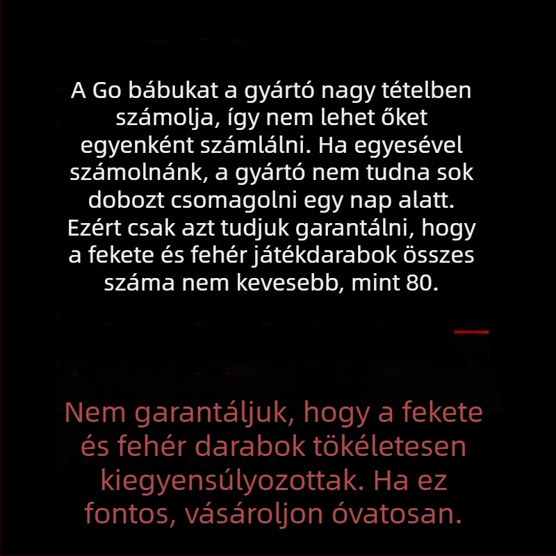 Táblás játékok készlet sakkal, Gomokuval és repülő sakkal - műanyag felépítés, hordozható ajándékdoboz, 61+ éveseknek