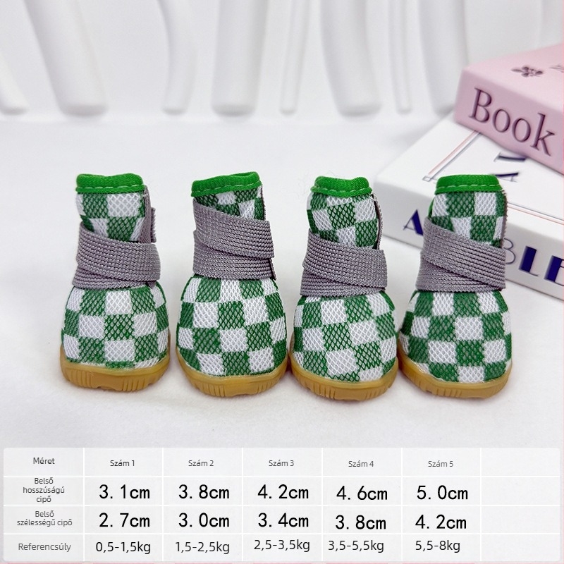 Kutyacipő: csúszásmentes, kopásálló, dekoratív ( gumi; INS stílus )