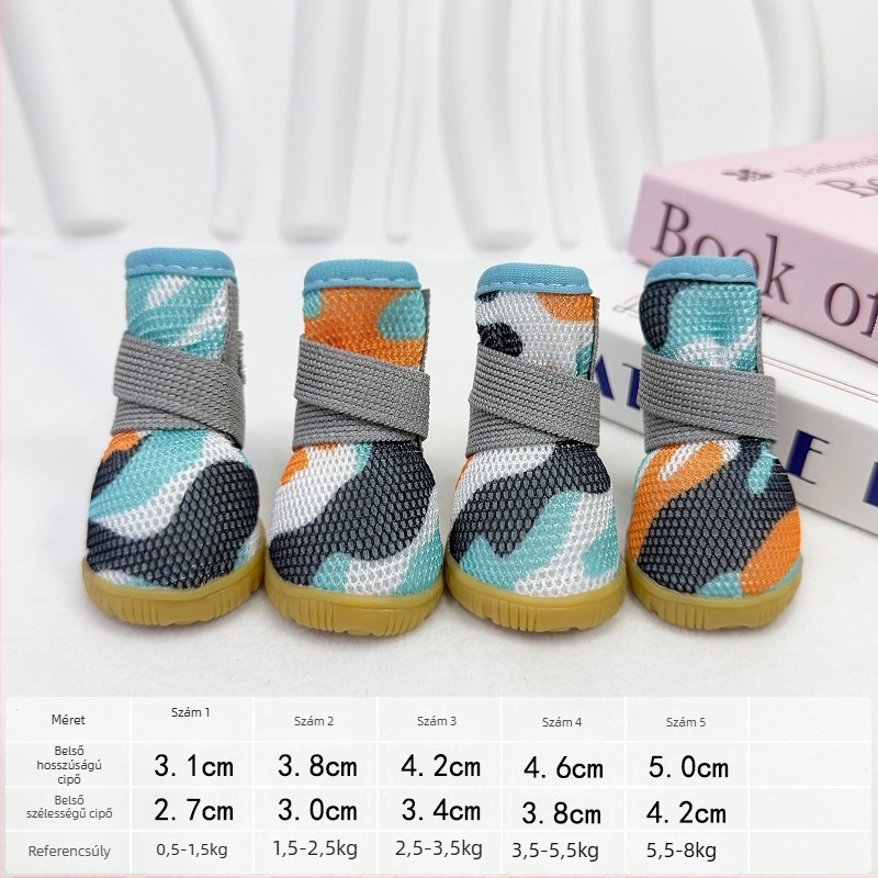 Kutyacipő: csúszásmentes, kopásálló, dekoratív ( gumi; INS stílus )