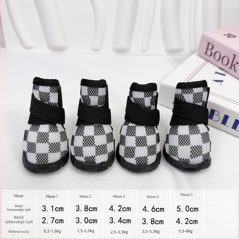 Kutyacipő: csúszásmentes, kopásálló, dekoratív ( gumi; INS stílus )