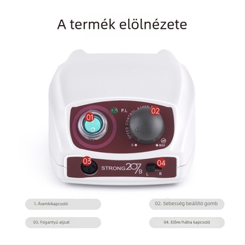 STRONG köröm polírozó gép, modell 207+108E, termékkód 207+108E