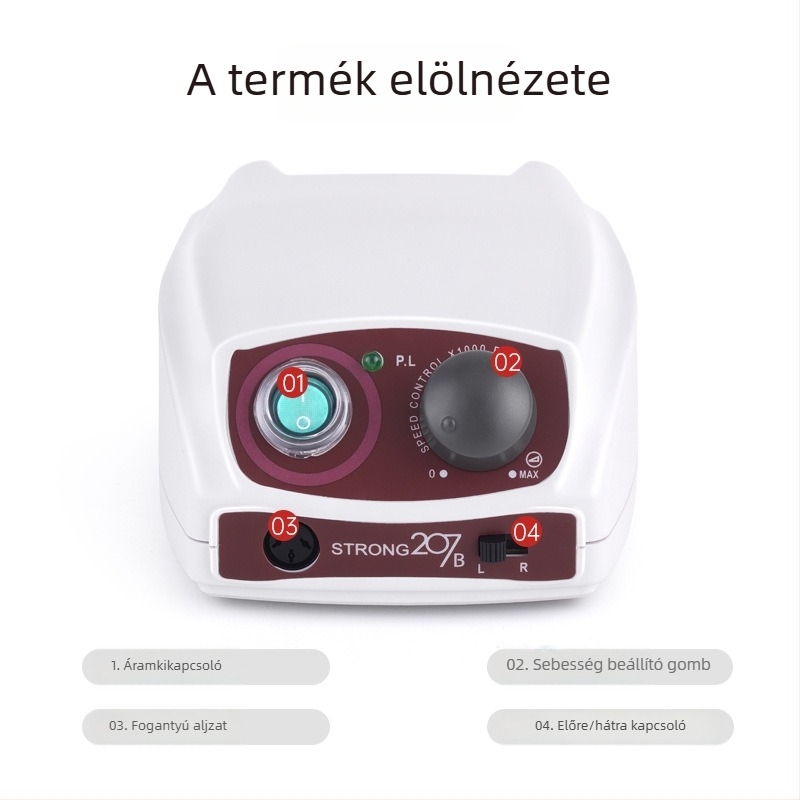 STRONG köröm polírozó gép, modell 207+108E, termékkód 207+108E
