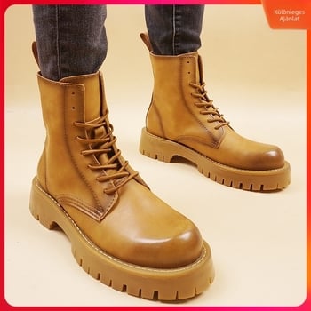 Martin csizmák középmagasak, szellőző mesh felső rész, gumírozott talp, 3–5 cm kúpos sarok