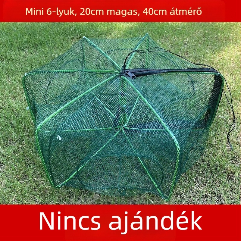 The King in the Net nylon négyszögletes hálóketrec halak és garnélarák számára