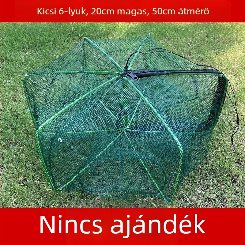 The King in the Net nylon négyszögletes hálóketrec halak és garnélarák számára