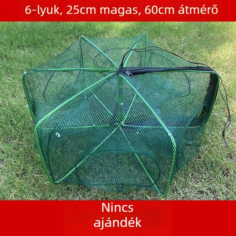 The King in the Net nylon négyszögletes hálóketrec halak és garnélarák számára